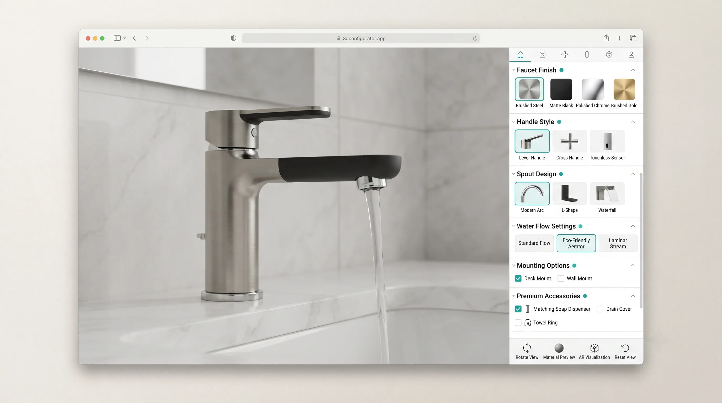 Bathroom & Sanitaryware Configurator Hero
